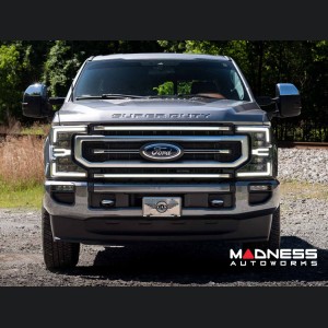 Ford Super Duty LED Grille - XBG Series - Morimoto - Chrome - White DRL